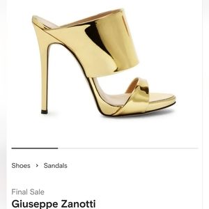 Giuseppe Zanotti Coline 110 Siutta - Size 39 - Oro